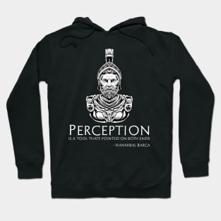 Hannibal Barca Quote On Perception - Ancient Carthage Hoodie